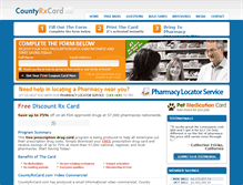 Tablet Screenshot of countyrxcard.com